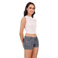 Be You Cotton Women High Neck Crop Top-thumb4