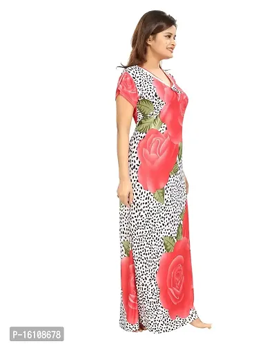 Be You Serena Satin Floral Night Gown-thumb3