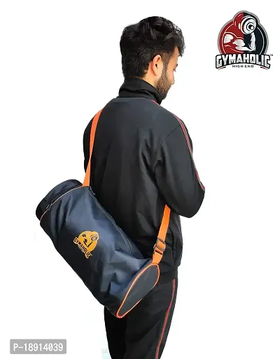 Gymaholic Gym Bag, Bag, Carry Bag, Travel Bag, Exercise Bag, Utility Bag (Orange, 7 Inch)-thumb5