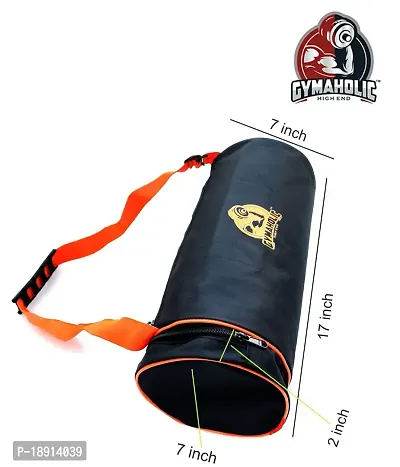 Gymaholic Gym Bag, Bag, Carry Bag, Travel Bag, Exercise Bag, Utility Bag (Orange, 7 Inch)-thumb2