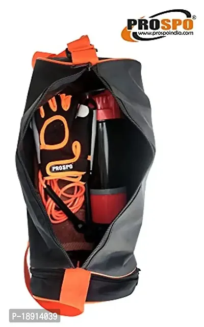 Gymaholic Gym Bag, Bag, Carry Bag, Travel Bag, Exercise Bag, Utility Bag (Orange, 7 Inch)-thumb4