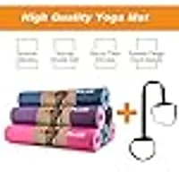 PROSPO Hi-Tech Pro Yoga Mat TPE Eco Friendly/Non Slip Fitness Exercise Mat/for Yoga, Pilates and Floor Exercises/Gym/Workout/Cross-fit/Warming Up/Ground Work (6 mm)-thumb1