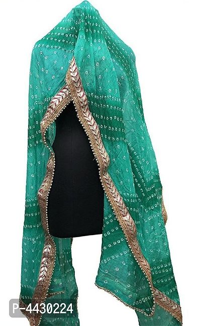 Elite Turquoise Rajasthani Art Silk Dupatta For Women