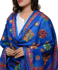 Attractive Cotton Embroidery & Mirror Work Stylish Ethnic Dupatta-thumb2