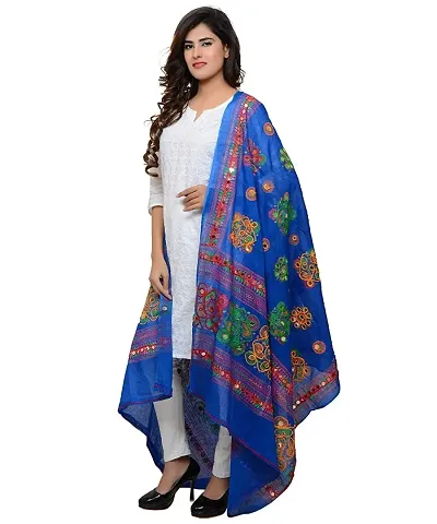 Trendy Beautiful Embroidered Mirror work Dupatta