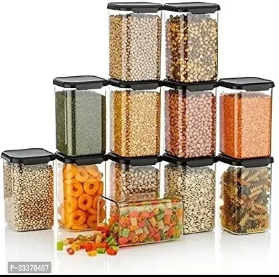 Stylish Airtight Food Storage Containers Leak Proof Plastic Container For Kitchen Pack Of 12-thumb0