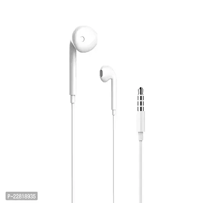 White In Ear Wired Earphones with Mic