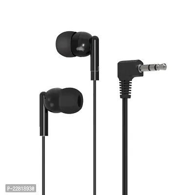 Black In Ear Wired Earphones with Mic