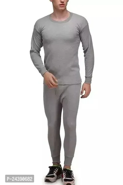 Stylish Men Cotton Blend Winter Thermal Set-thumb0