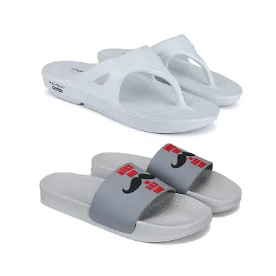 New fashion latest design casual slippers,slides,water proof, for Men Pack of 2