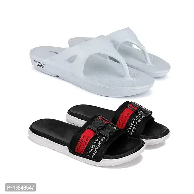 New fashion latest design casual slippers,slides,water proof, for Men Pack of 2-thumb0