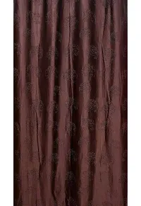 Scorchers Room Darkening Blackout Window Curtain Set of 2 Polyester Embossed Printed Curtain for Bedroom, Living Room-thumb1