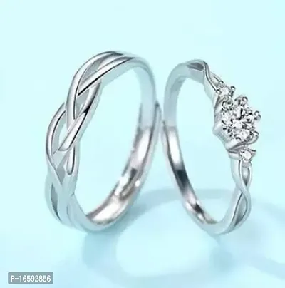 Reliable Silver Alloy Diamond Rings For Women-thumb0