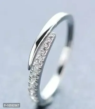 Reliable Silver Alloy Diamond Rings For Women-thumb0