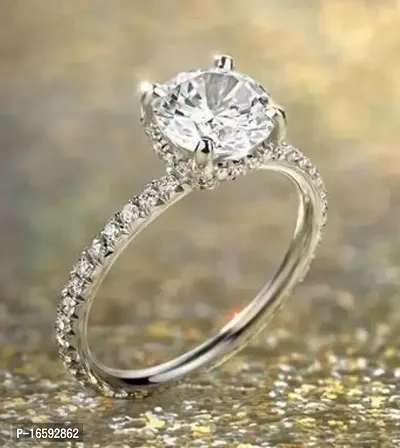 Reliable Silver Alloy Diamond Rings For Women