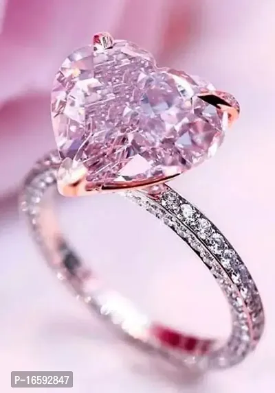 Reliable Pink Alloy Diamond Rings For Women-thumb0