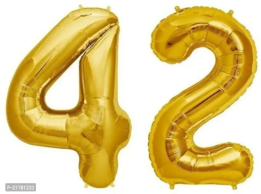 Classic Solid U-42 Balloon (Gold, Pack Of 2)