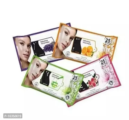 Facial refreshing wipes in low price (pack of 4)