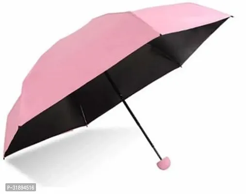 Mini Compact Umbrella Windproof  And Rain with capsule Case Pack Of 1