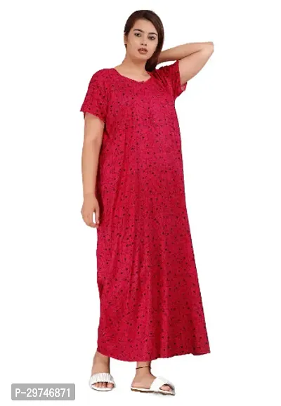 Fabulous Cotton Blend Printed Nighty For Women-thumb2