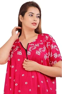 Fabulous Cotton Blend Printed Nighty For Women-thumb1