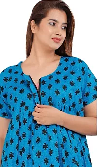 Fabulous Cotton Blend Printed Nighty For Women-thumb1