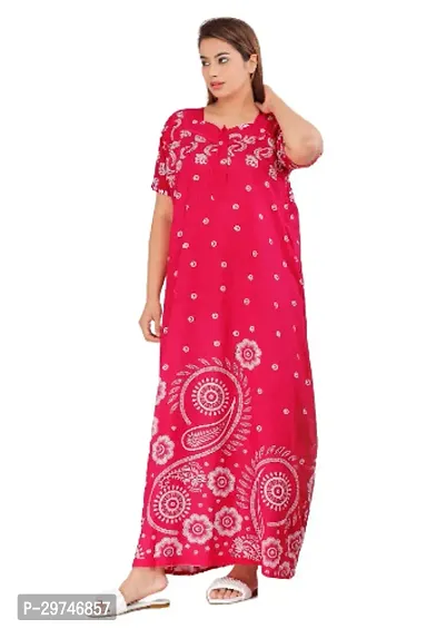 Fabulous Cotton Blend Printed Nighty For Women-thumb3