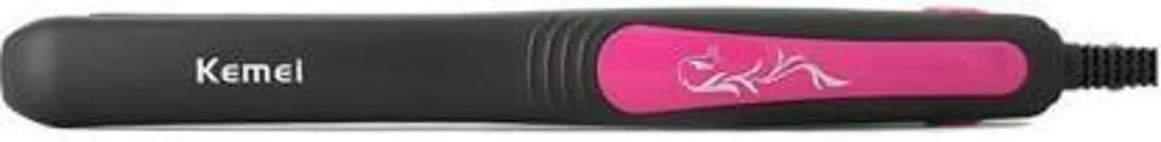 Kemei KM-328 Hair Straightener  (Black, Pink)-thumb2