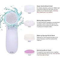 5 in 1 Face Facial massage Machine care  cleansing Cleanser, Facial Massager Machine for Face, Beauty Massager (Multi Color)-thumb1