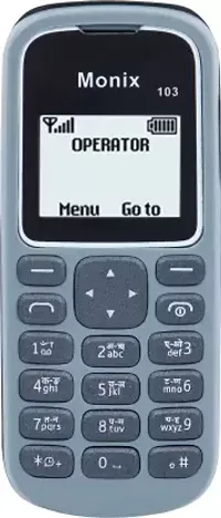 Monix 103 Feature Phone -Grey, Pack Of 2-thumb1