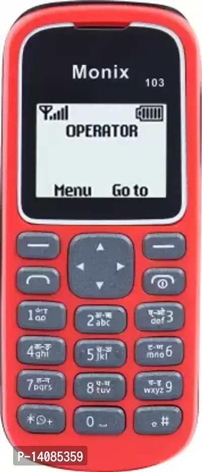 Monix 103 Feature Phone -Red, Pack Of 2-thumb0
