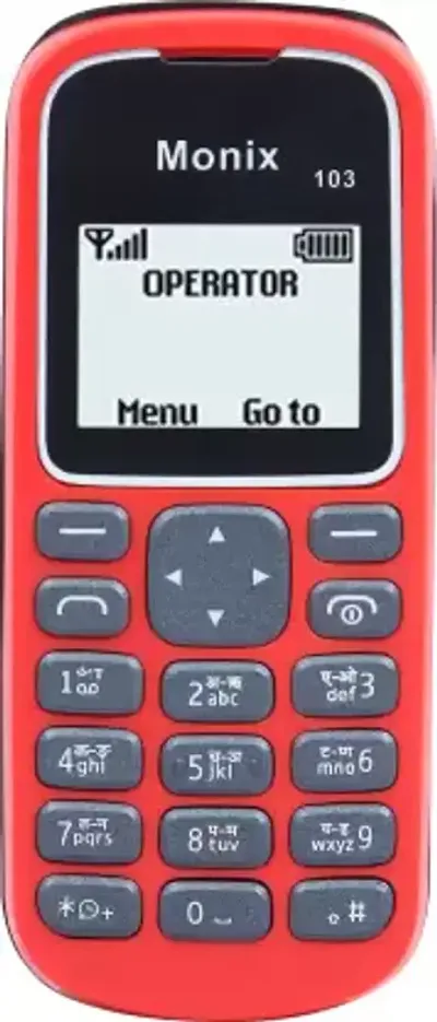 Monix 103 Feature Phone -Red, Pack Of 2