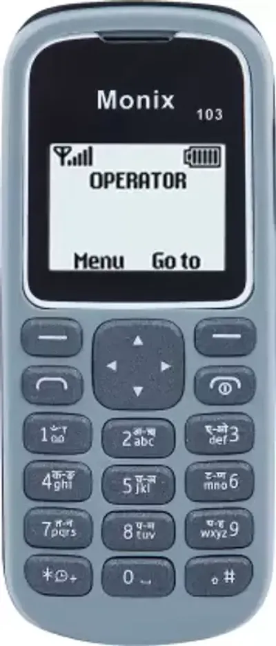 Monix 103 Feature Phone -Grey, Pack Of 2