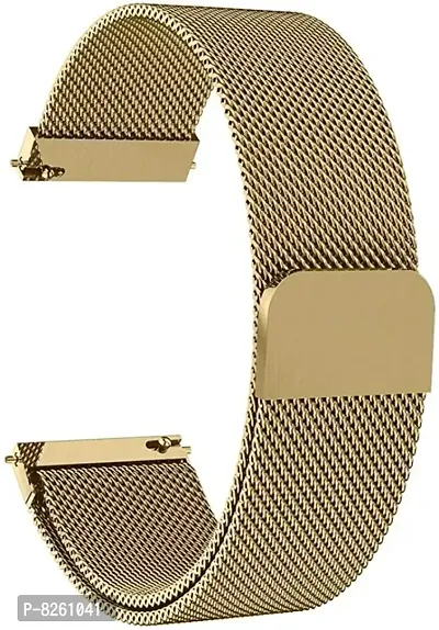eHIKPLUS Apple Watch Milanese Loop Stainless Steel Magnetic Strap for Apple iWatch 44mm Series 7,6,5,4,3,2 SE - Gold-thumb0