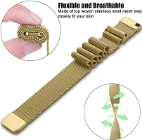 eHIKPLUS Apple Watch Milanese Loop Stainless Steel Magnetic Strap for Apple iWatch 44mm Series 7,6,5,4,3,2 SE - Gold-thumb4