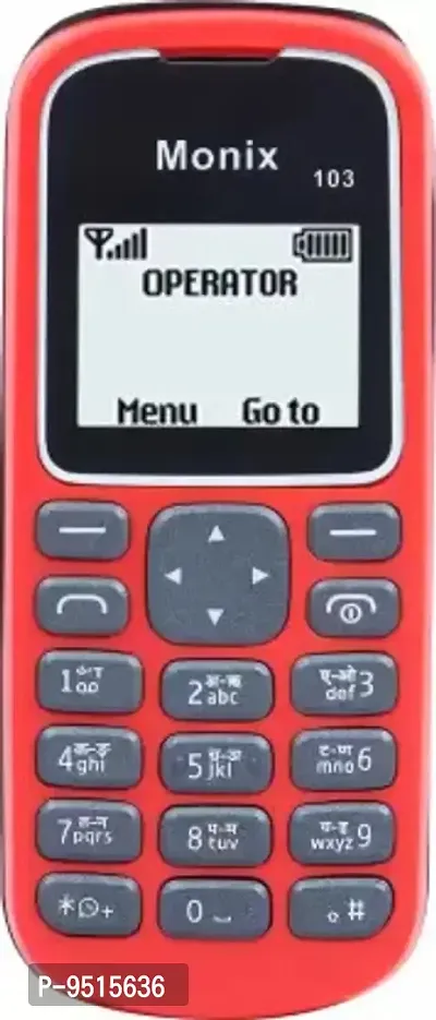 Monix 103 Feature Phone Red-thumb0