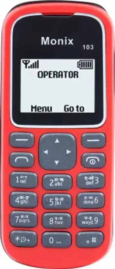 Monix 103 Feature Phone Red