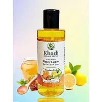 Khadi Lemon Face Wash, 210 ML (Pack of 2) by Parvati Gramodyog Herbal Products - Made in India-thumb4