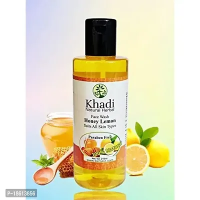 Khadi Lemon Face Wash, 210 ML (Pack of 2) by Parvati Gramodyog Herbal Products - Made in India-thumb5