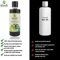 Khadi Bhringraj Hair Oil, 210ml (Pack of 2) by Parvati Gramodyog Herbal Products - Made in India, black-thumb4