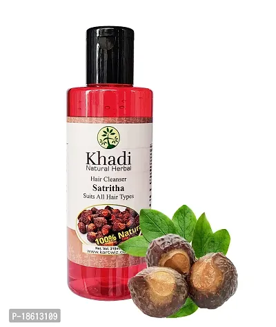 KHADI Hair Herbal Shampoo Sat Ritha Combo Pack of 3-thumb4