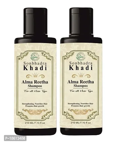 Khadi Swati Herbal Amla  Bhringraj Shampoo - 210ml-thumb0