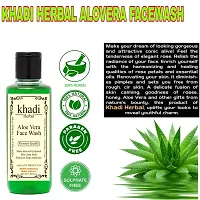 Khadi herbal Herbals Moisturizing Aloe Vera Face Wash-thumb1