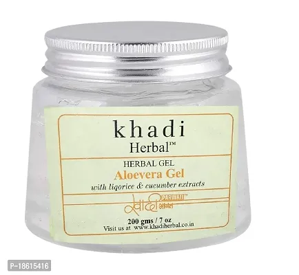 Khadi Herbal Aloevera Gel -Transparent, 200g