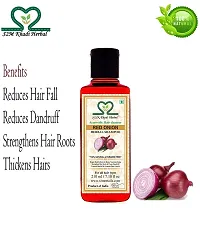 S2M Khadi Herbal Ayurvedic Onion Shampoo for hair growth and hair fall control 210 ml-thumb1