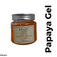 Khadi Herbal Papaya Moisturizing Gel for Face with Liquorice and Cucumber extract | For Skin Moisturising and Anti-Pigmentation | Suitable for All Skin Types | Pack of 1 (200g)-thumb4