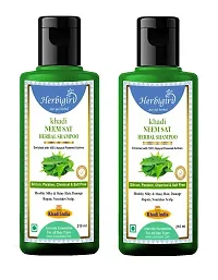 Herbigiri Khadi Natural Neem Sat Herbal Shampoo 210ml Pack of 2-thumb1