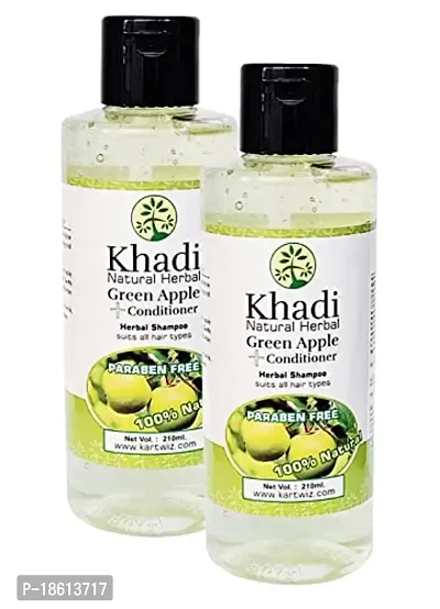 Parvati Greena Apple Conditioner + Shampoo 210ml (Pack of 2)-thumb4