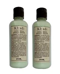 Parvati Gramodyog Khadi Green Tea Alovera Hair Conditioner (210 Ml) Pack of 2-thumb1