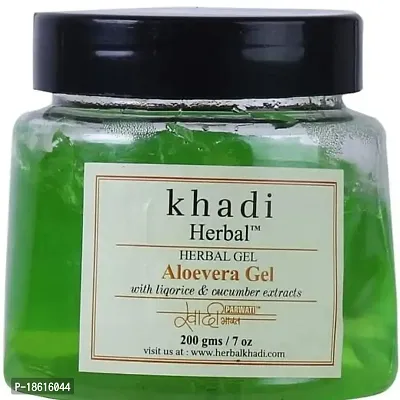 Khadi Aloe Vera Gel (200 Gram) With Goodness Of Real Aloe Vera Plant.-thumb0